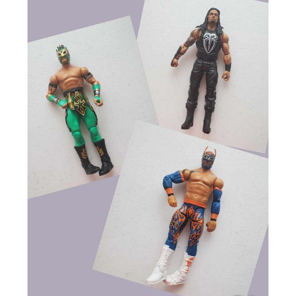 Mattel WEE action‎ figures kalisto #68 classics sin cara and Roman Reigs #65